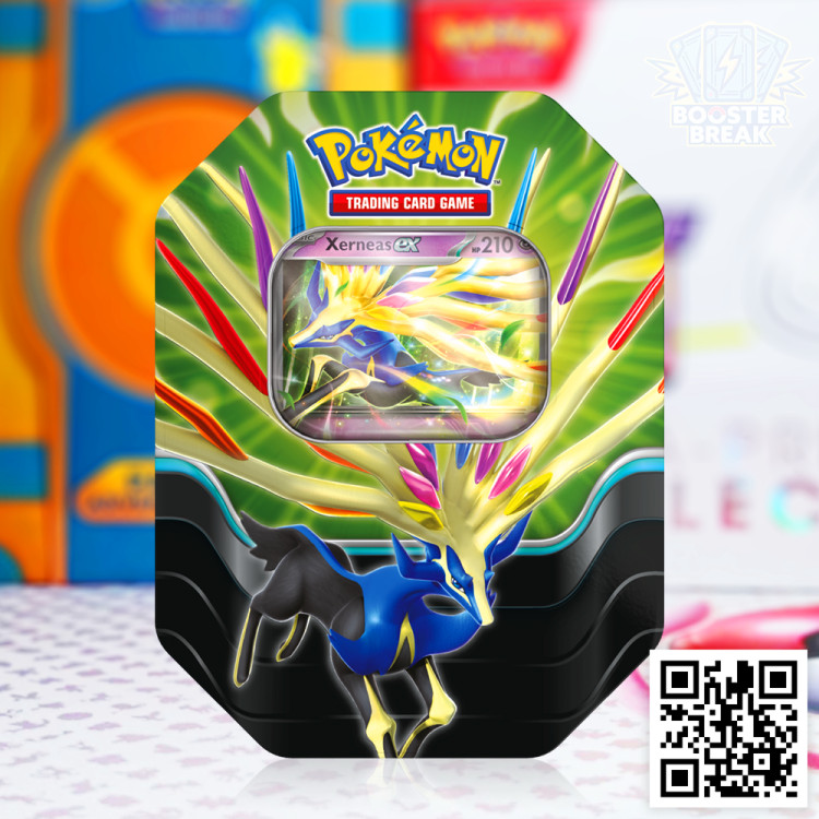 Pokémon TCG: SV Spring Azure Legends Tin - Xerneas ex - wersja angielska