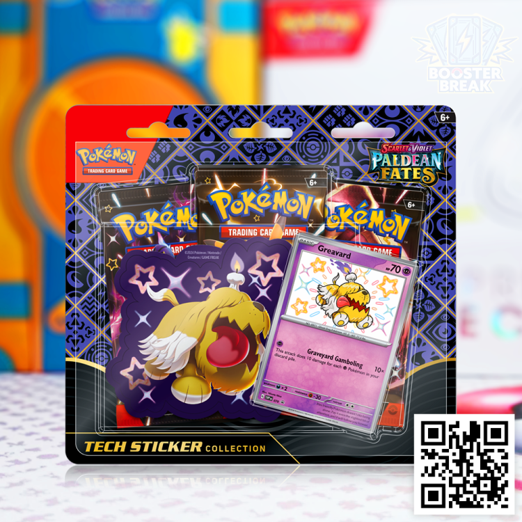 Pokémon TCG: Paldean Fates [PAF] Tech Sticker Collection Blister - Greavard - wersja angielska